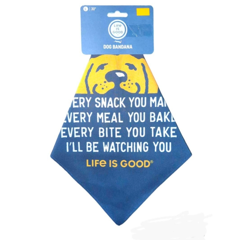Life is Good Dog Bandana Size Large 30" NEW